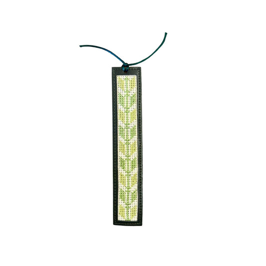 Leather Tatreez Bookmark - Zeitoun
