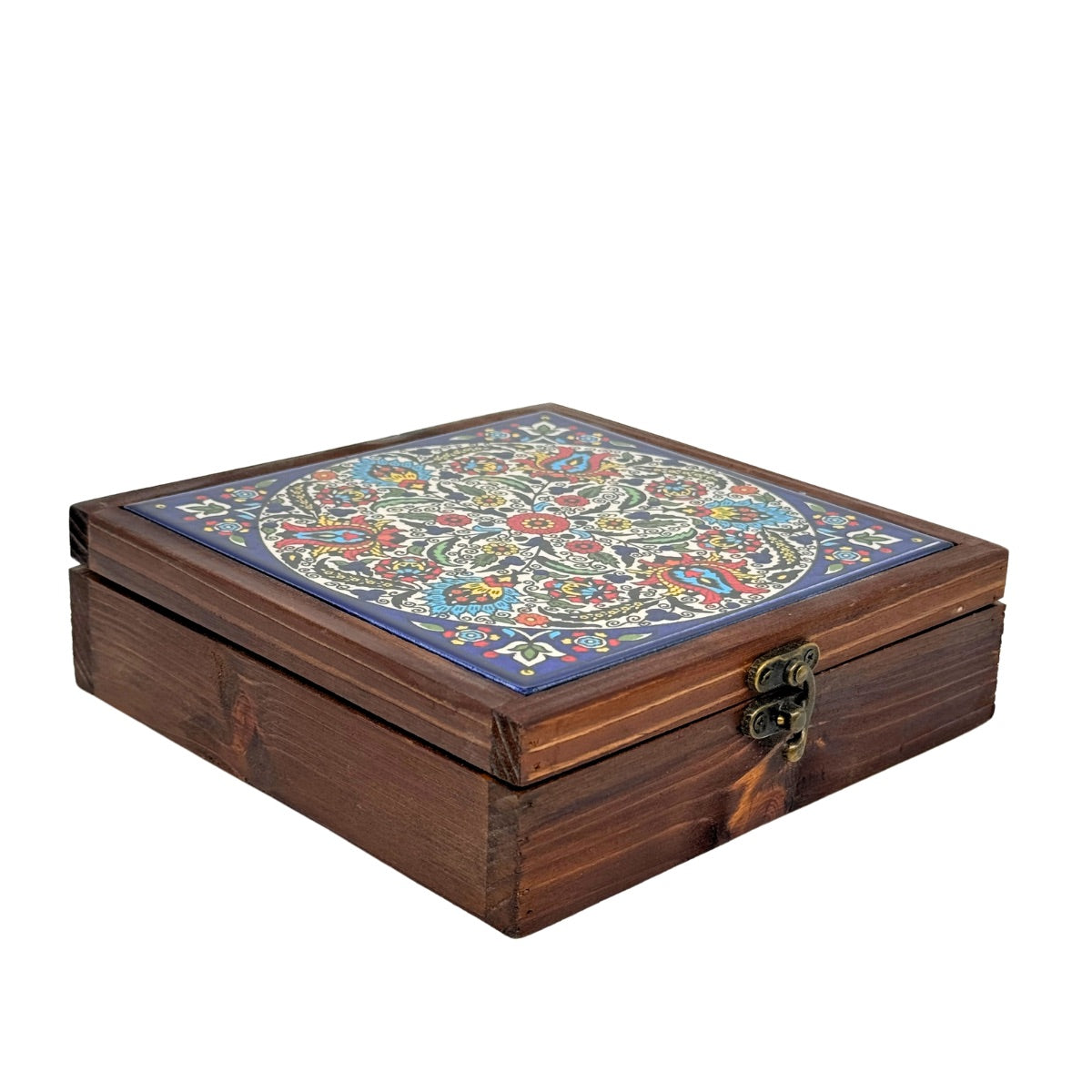 Tile Box Wood & Ceramic Tile Box - Paradise – Shop Palestine