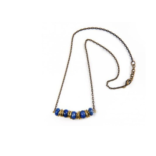 Bedouin Beaded Necklace - Moonlight
