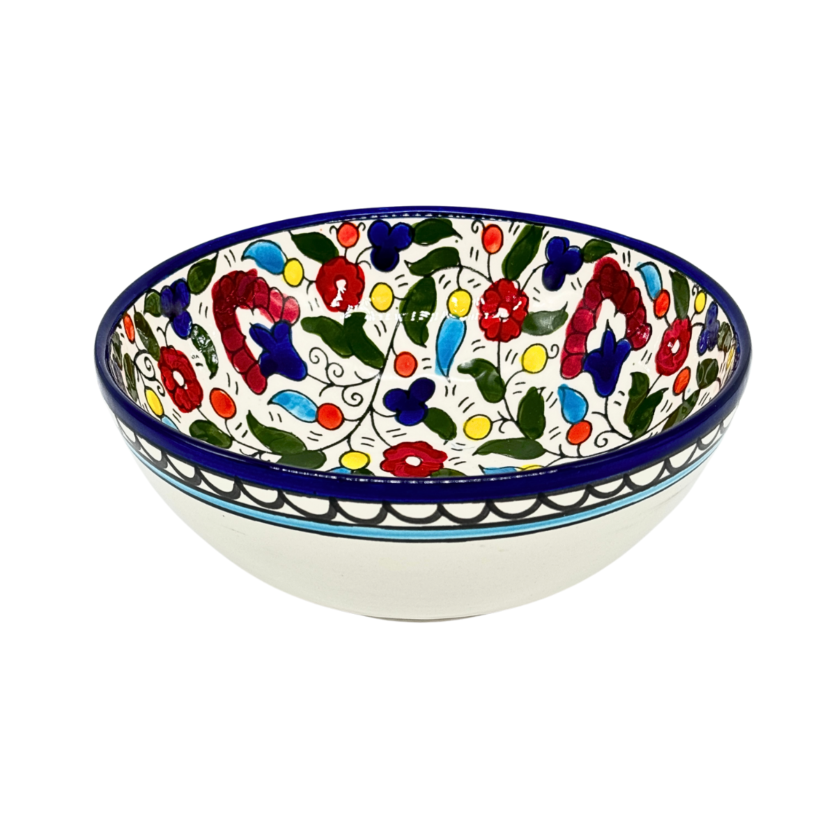 Ceramic Bowl 7" - Classic Multicolor