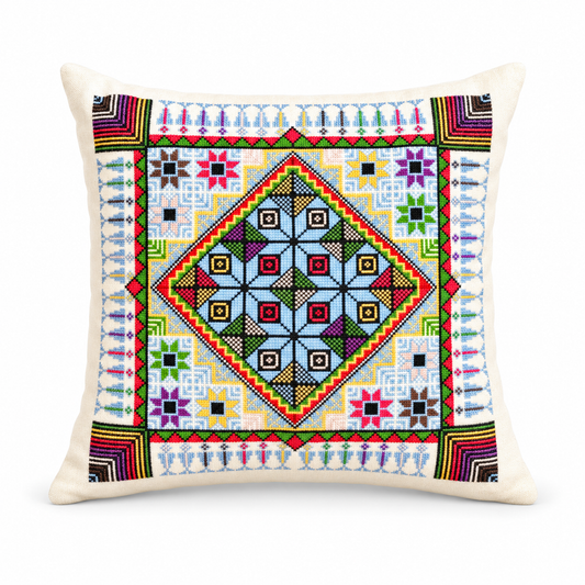 Embroidered Pillow Cover - Qamar