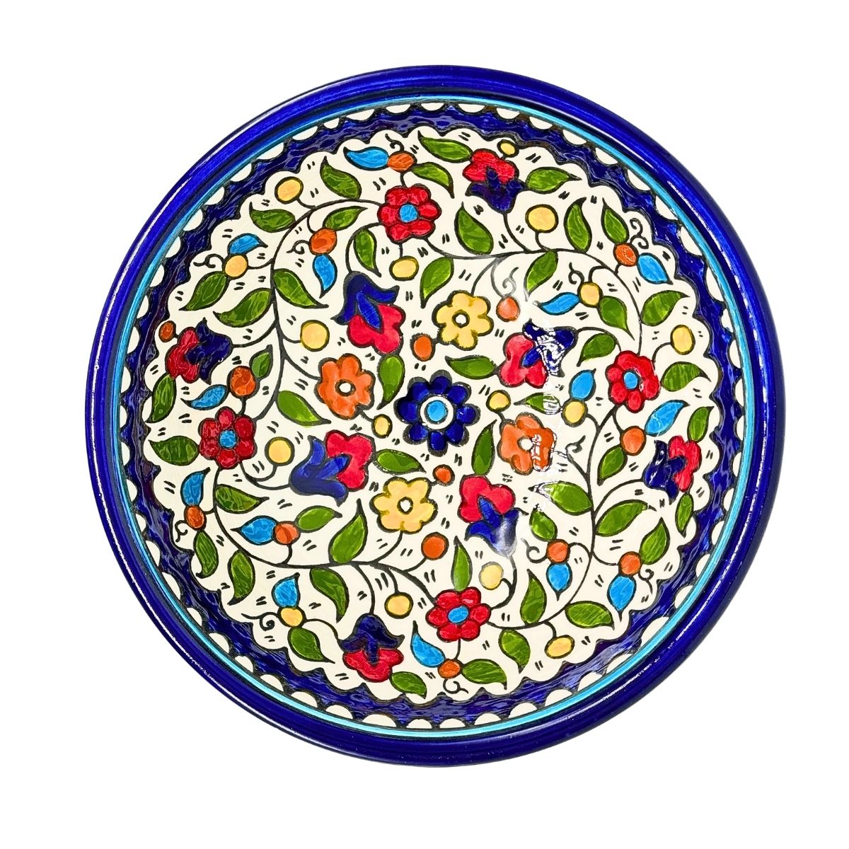 Ceramic Serving Bowl (9.5") - Multicolor