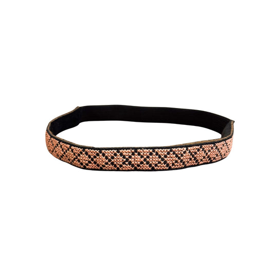 Embroidered Headband - Pale Pink