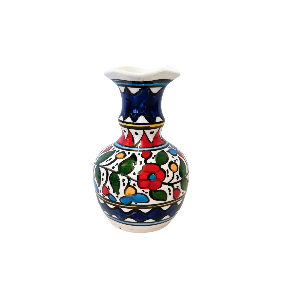 Ceramic Vase (6") - Multicolor