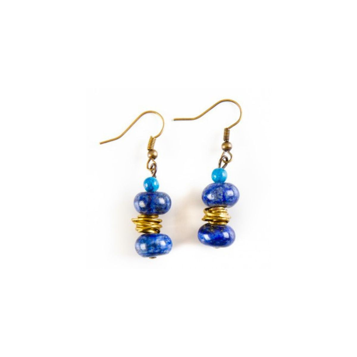 Bedouin Beaded Earrings - Moonlight