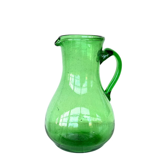 Glass Pitcher 8” - Emerald