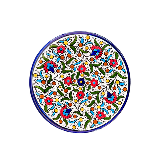 Ceramic Round Plate (6”) - Multicolored