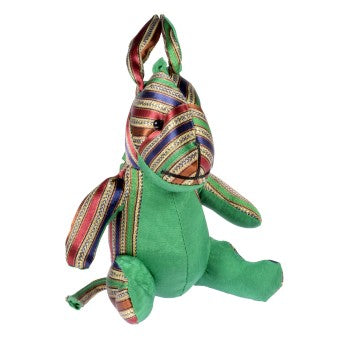 Stuffed Donkey Toy - Green