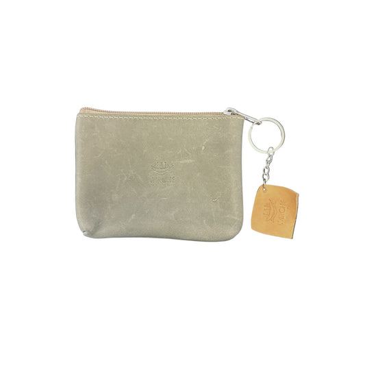Leather Purse (5” x 4") - Greige