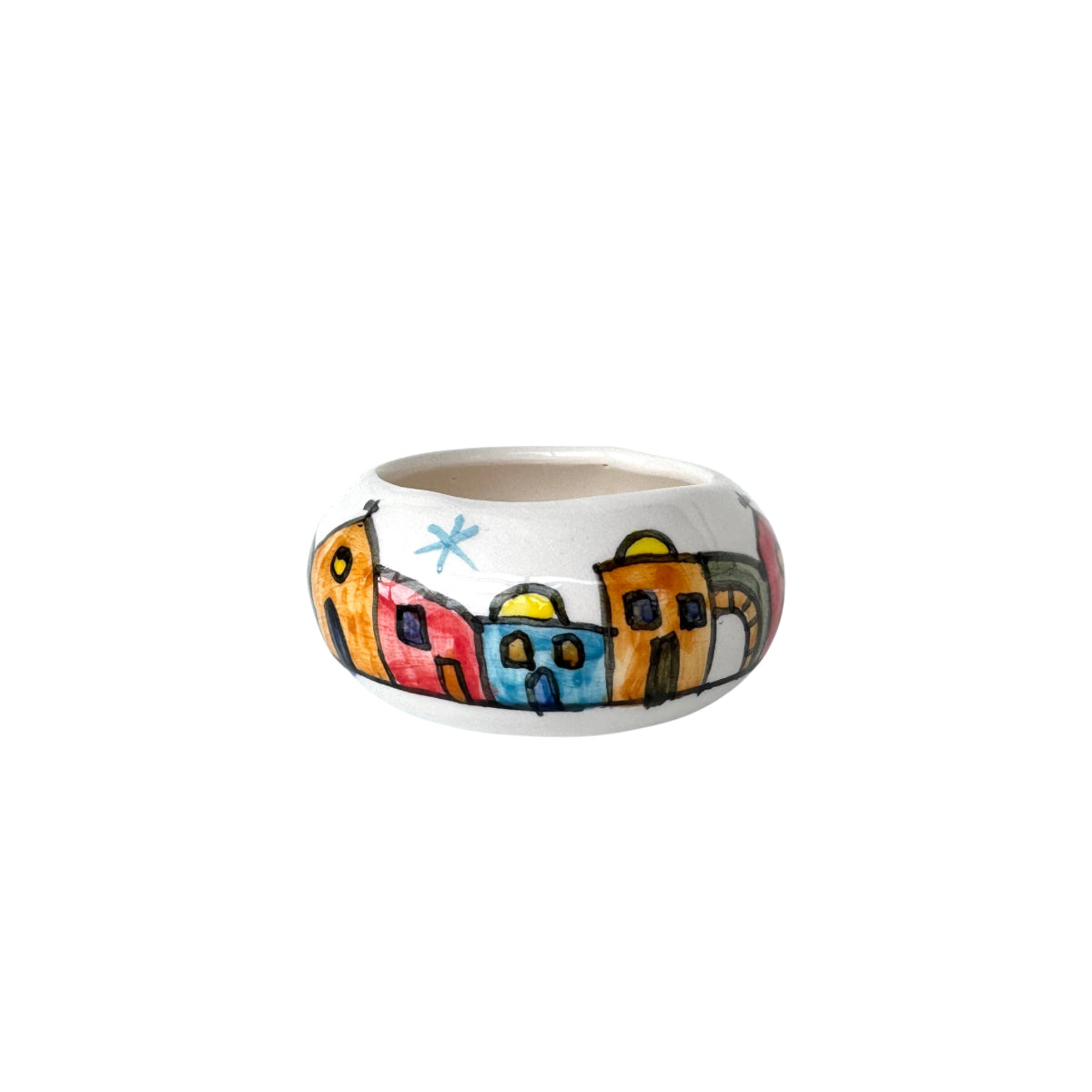 Ceramic Hand-Painted Tiny Bowl - Bethlehem