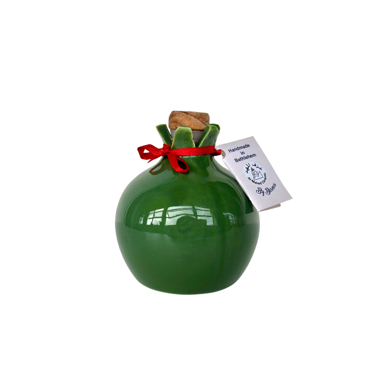 Ceramic Pomegranate w/Stopper - Green