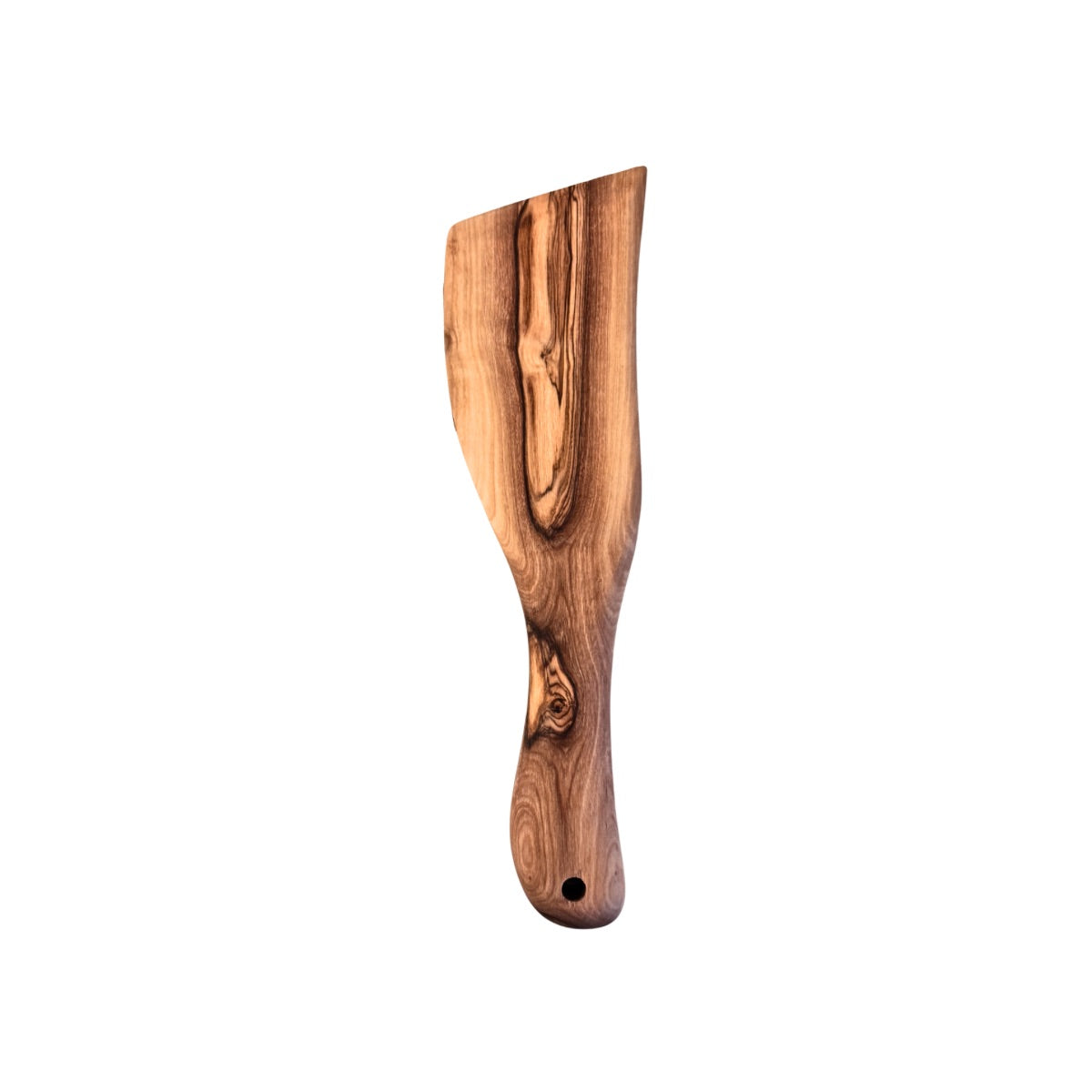 Olive Wood Short Handled Spatula - 8.5”