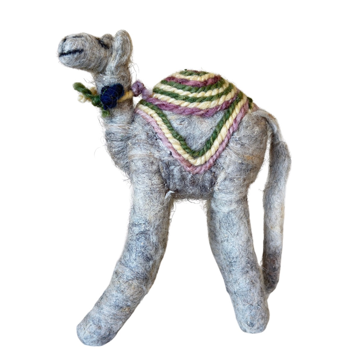 Bedouin Wool Needle-Felted Camel -
