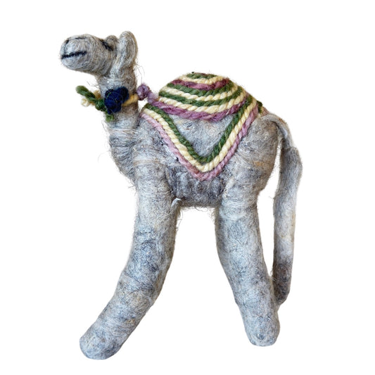Bedouin Wool Needle-Felted Camel