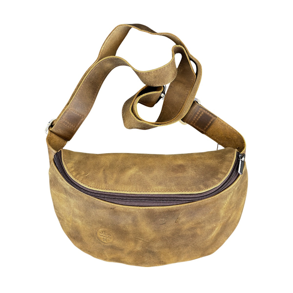 Leather Fanny Pack - Khaki