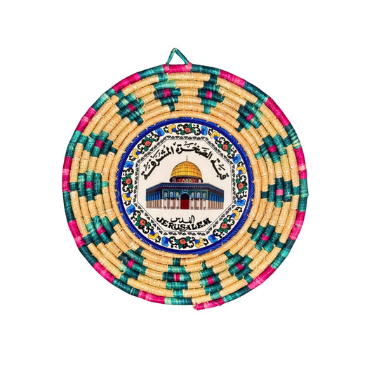 Handwoven Tile Wall Hanging (10”) - Jerusalem