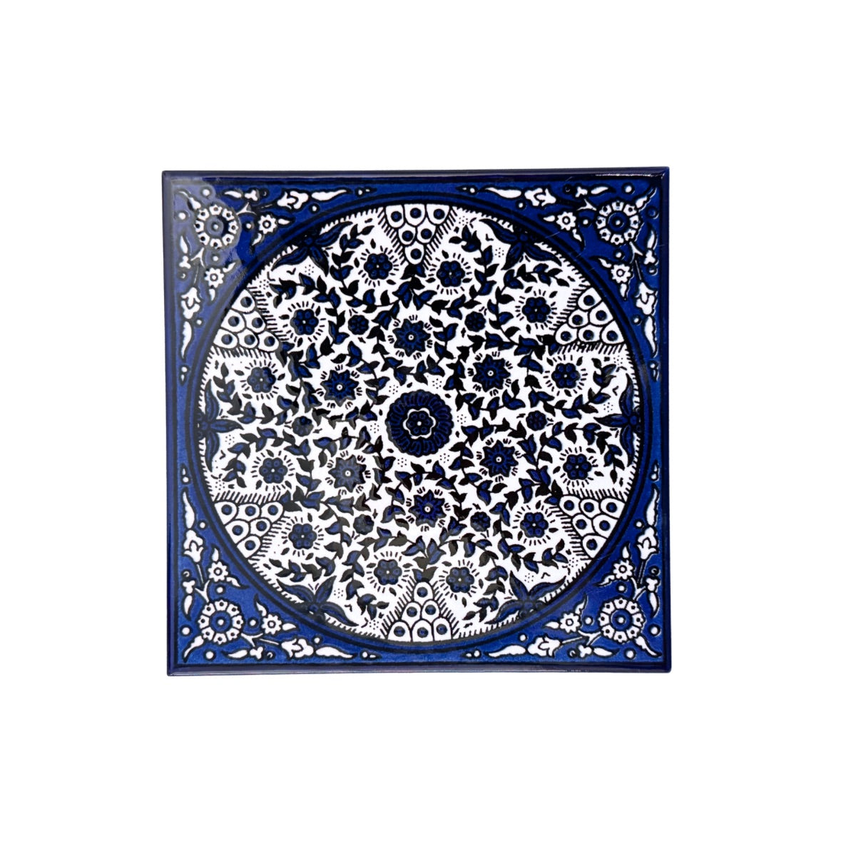 Ceramic Tile - Blue Vine