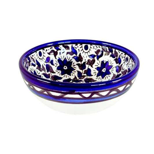 Ceramic "Dipping" Bowl (3.5”) - Blue Vine