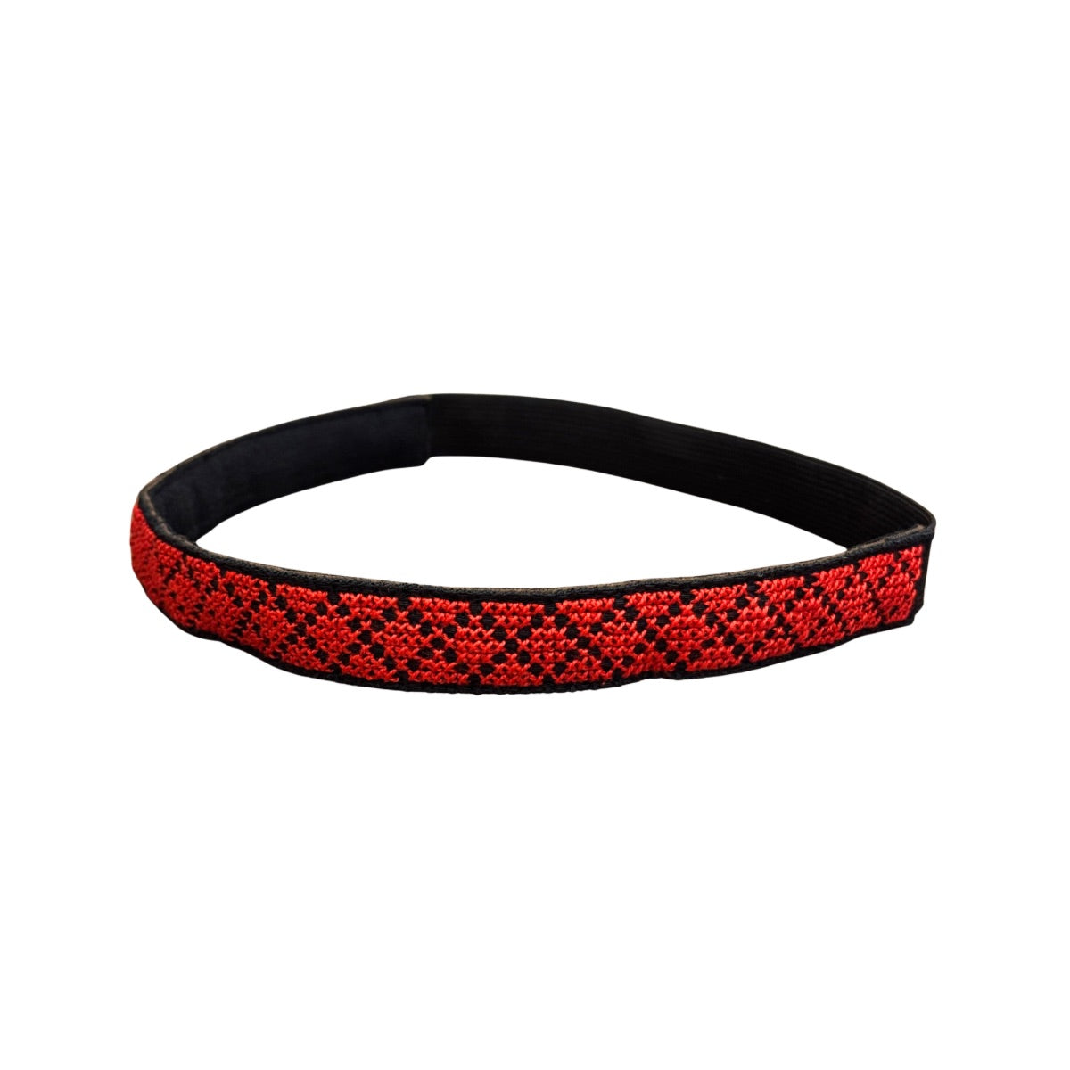 Embroidered Headband - Red