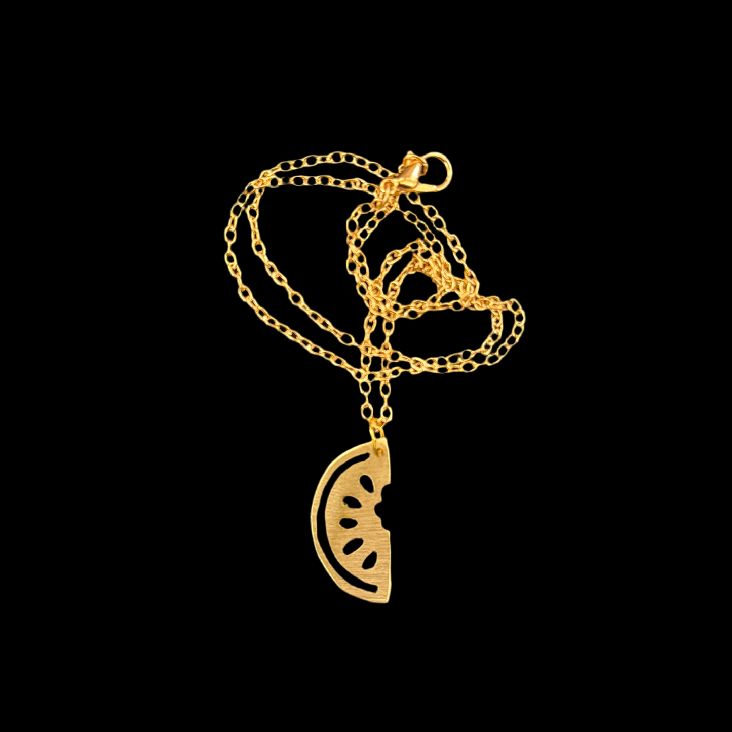 Brass Watermelon Necklace