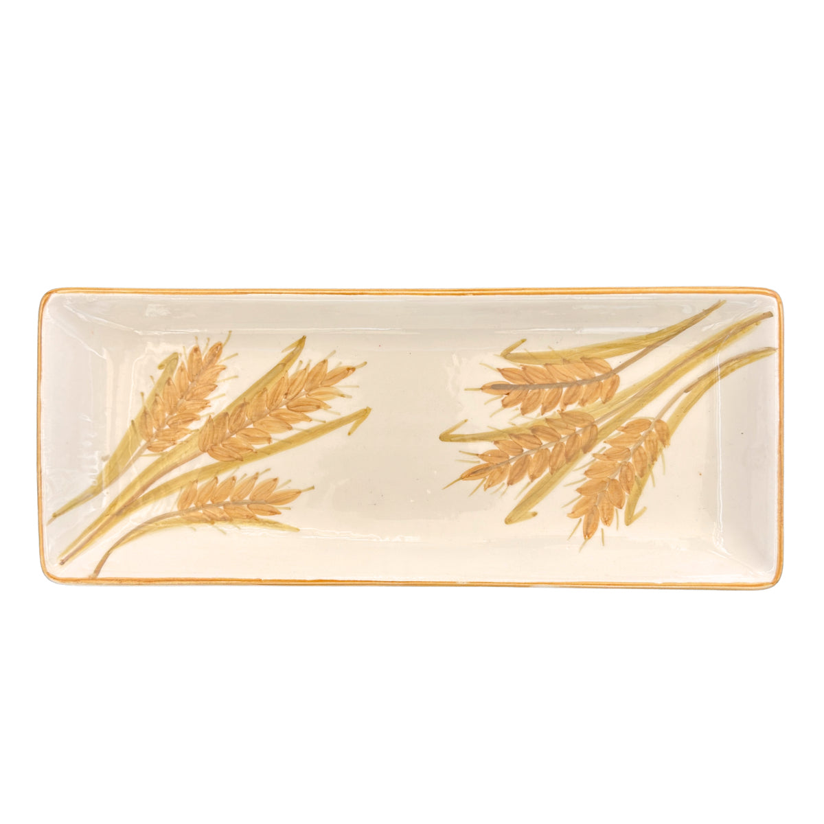 Ceramic Serving Platter (13") - Wheat