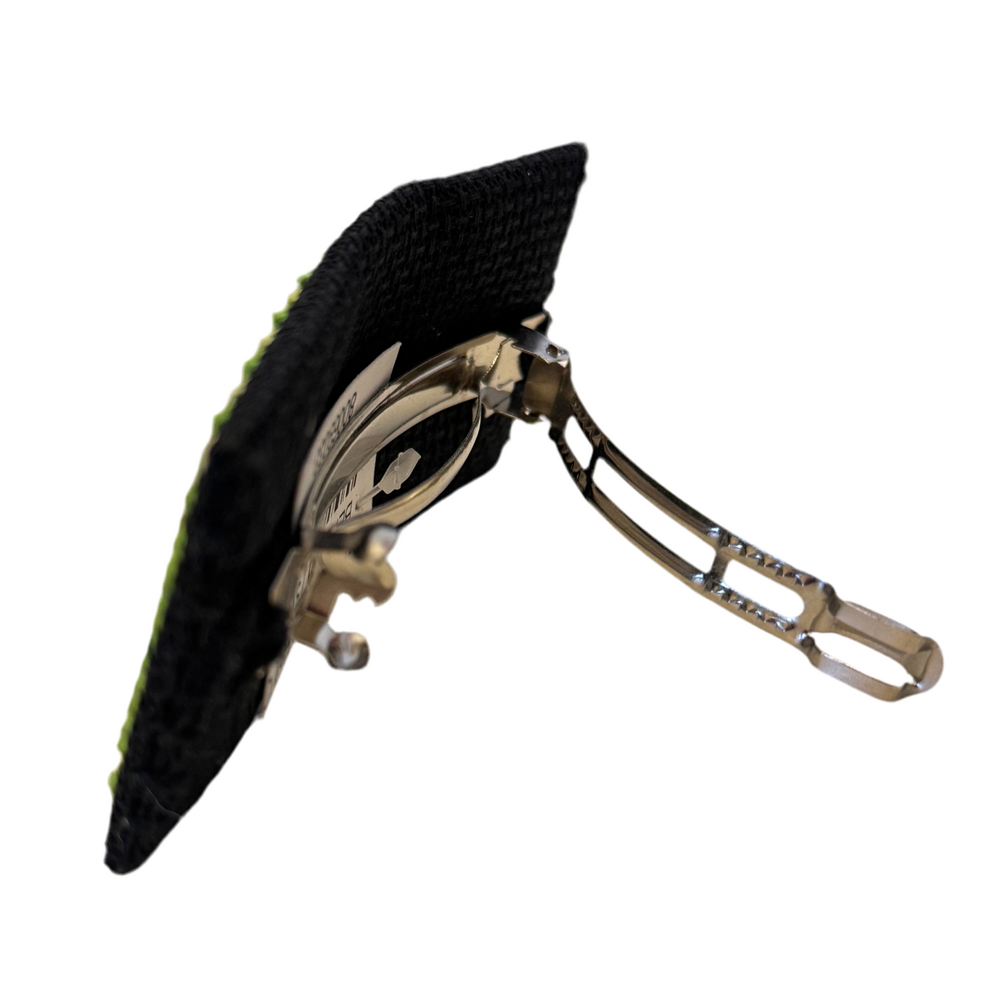 Embroidered Hair Clip - Olive