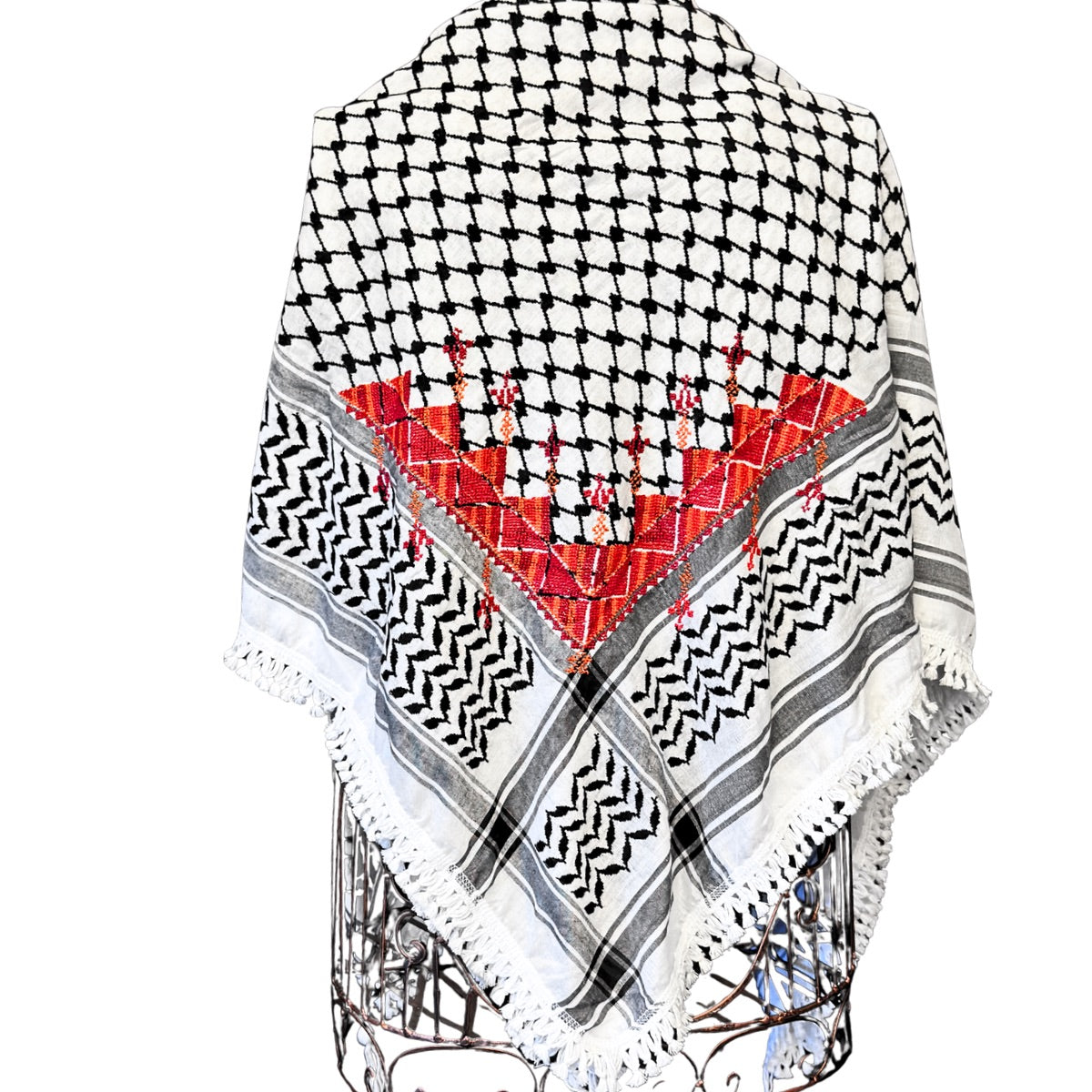Nablus Keffiyeh w/Embroidery