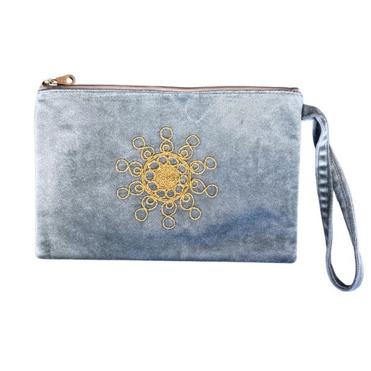 Velvet Tahriri Pouch - Sky