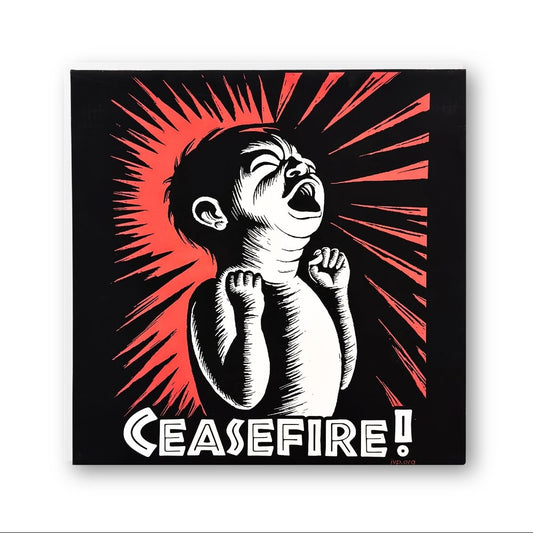 Eric Drooker - Ceasefire! (Mounted)