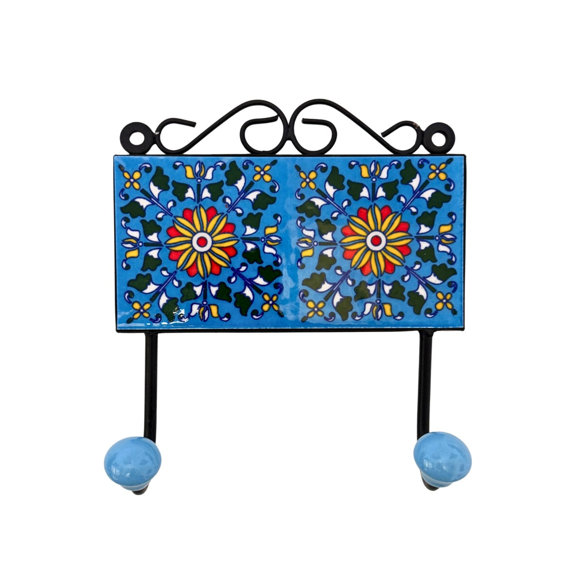 Ceramic Tile and Metal Wall Hook