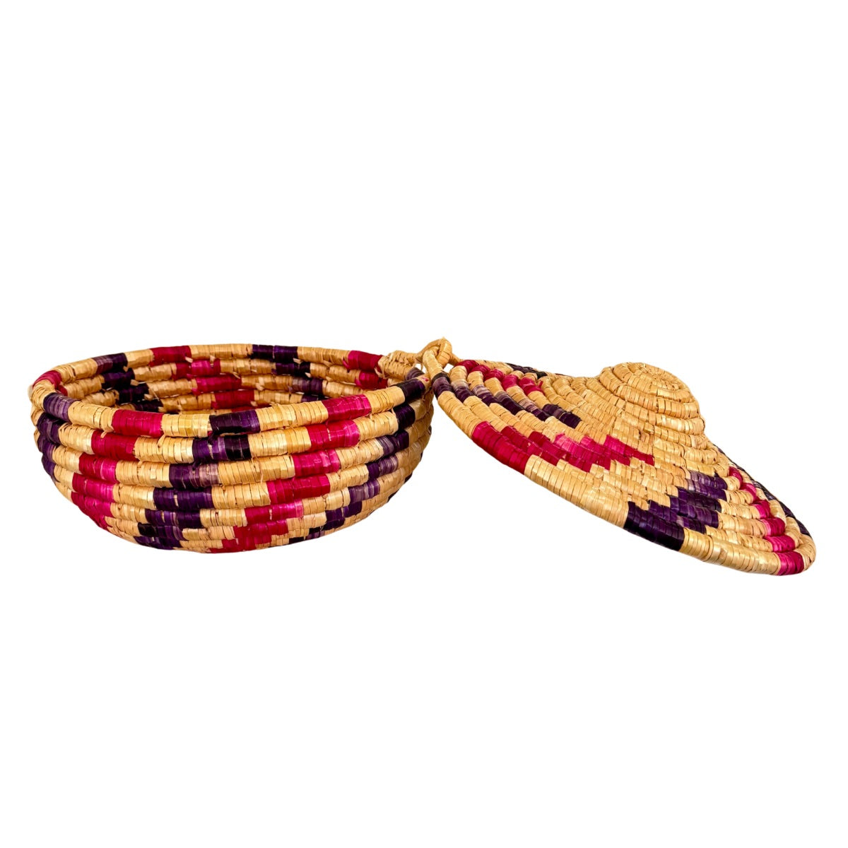 Handwoven Basket with Lid