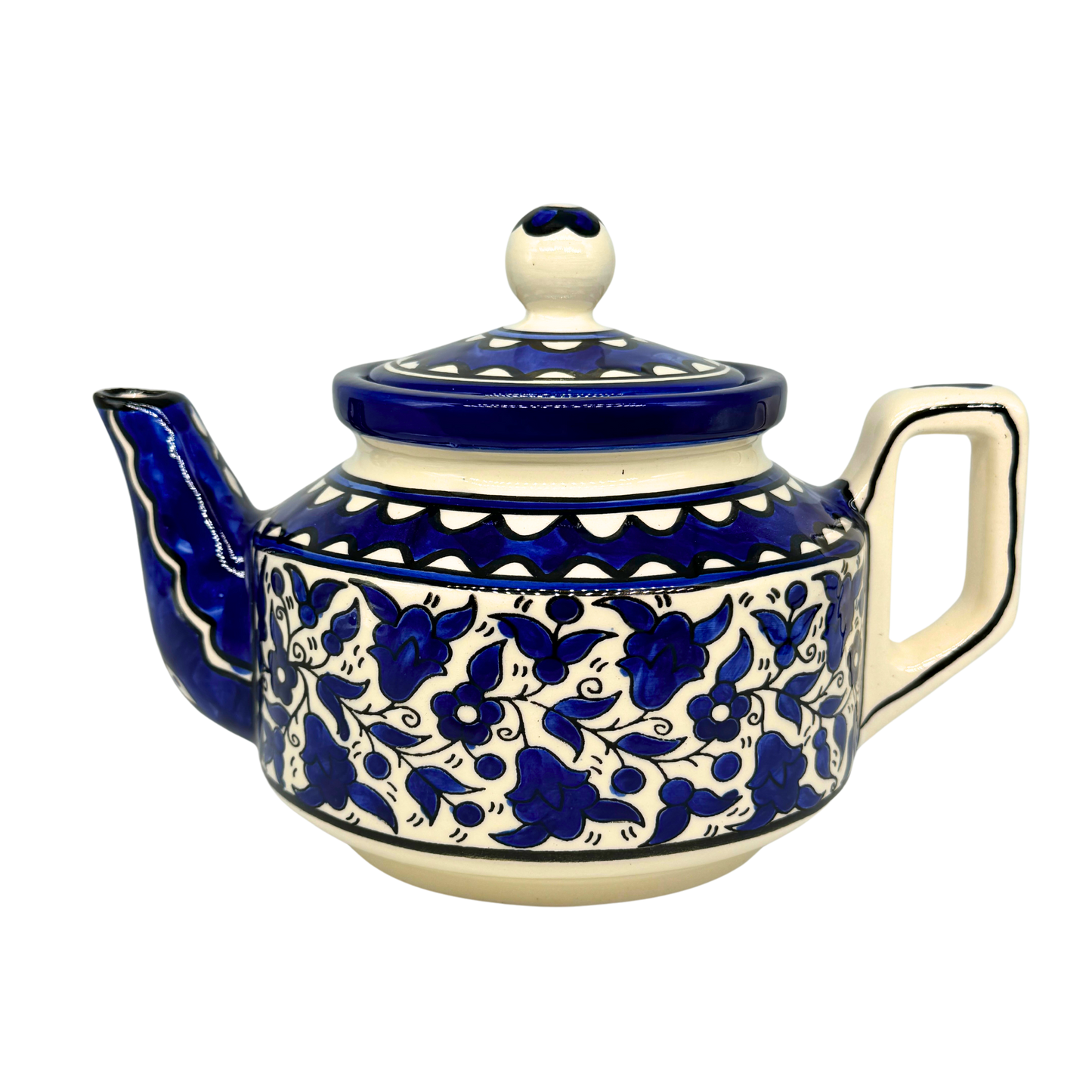 Ceramic Teapot - Classic Blue