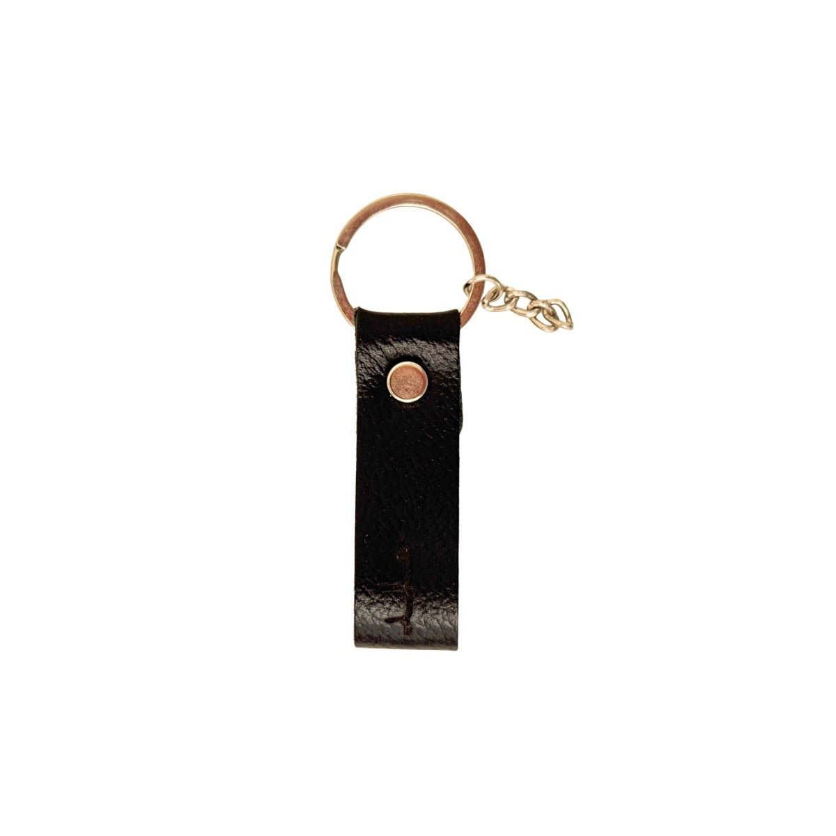 Leather Keychain - Black