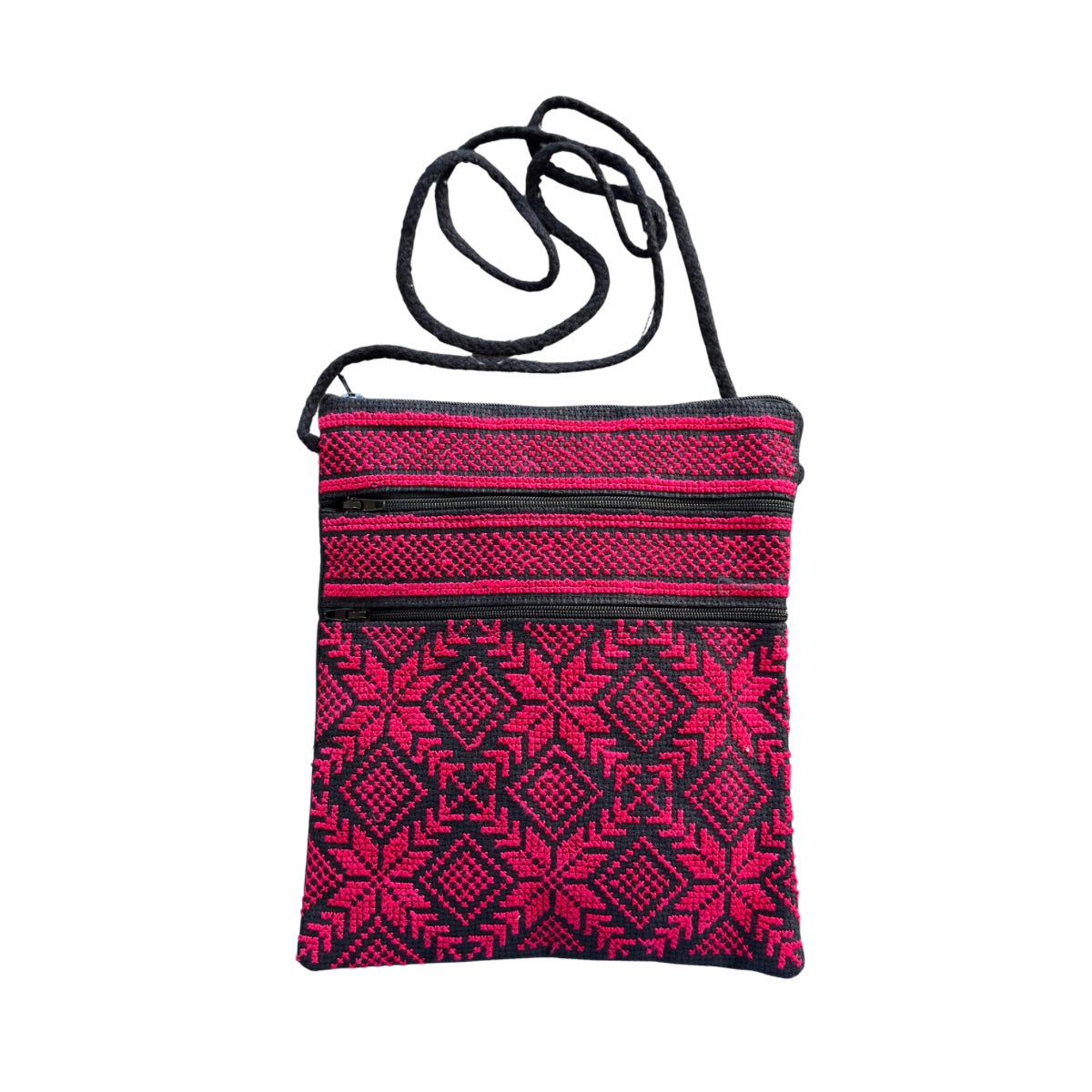 Embroidered Shoulder Purse - One Color