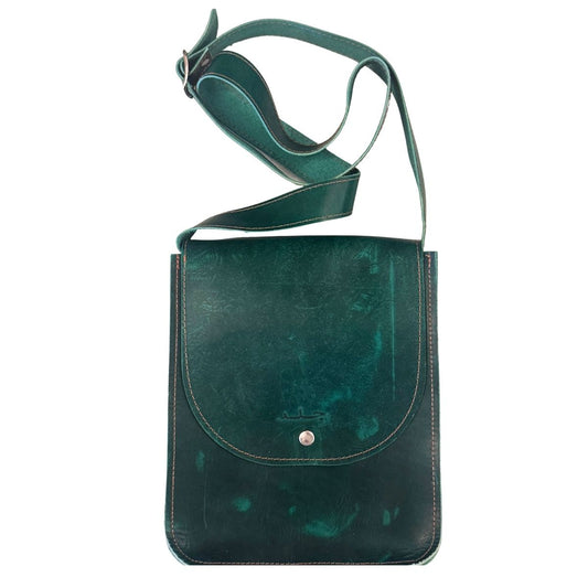 Leather Bag (One Snap) - Green