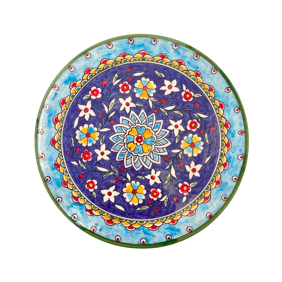 Ceramic Serving Plate (11”) - Jerusalem Spring