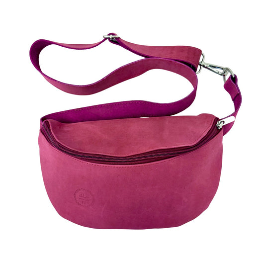 Leather Fanny Pack - Pink