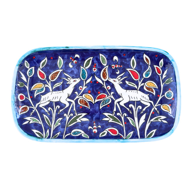 Ceramic Rectangular Plate (13”) - Gazelle