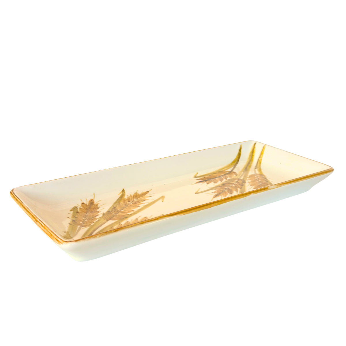 Ceramic Serving Platter (13") - Wheat