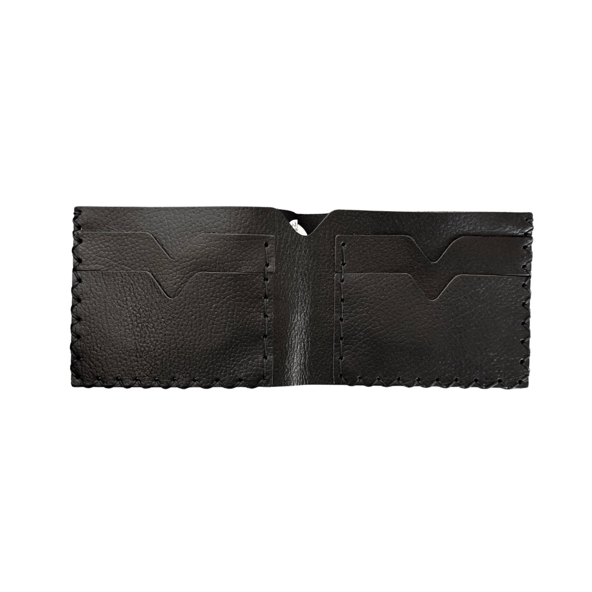 Leather Bi-Fold Wallet (Large) - Noir