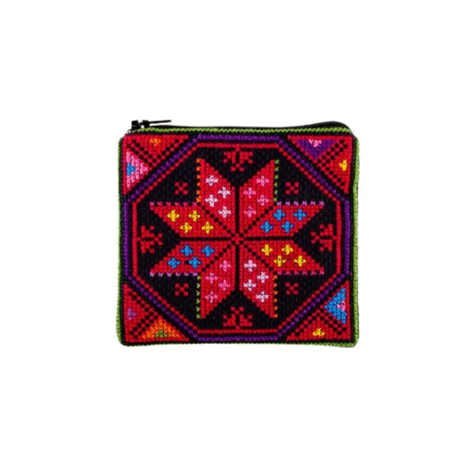 Embroidered Coin Purse - Bethlehem Star