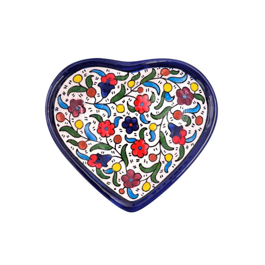 Ceramic Heart Dish (5") - Multicolor