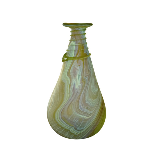 Phoenician Glass Vase (10”) - Green