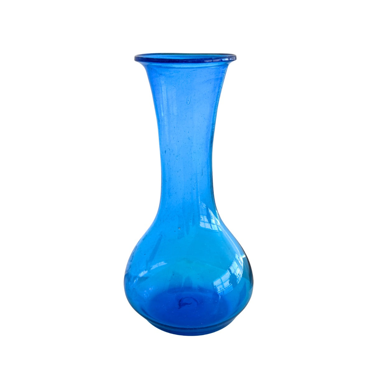 Glass Vase (10.5”) - Mediterranian