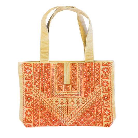 Embroidered Shoulder Bag - Yaffa