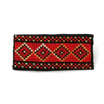 Embroidered Hair Clip -