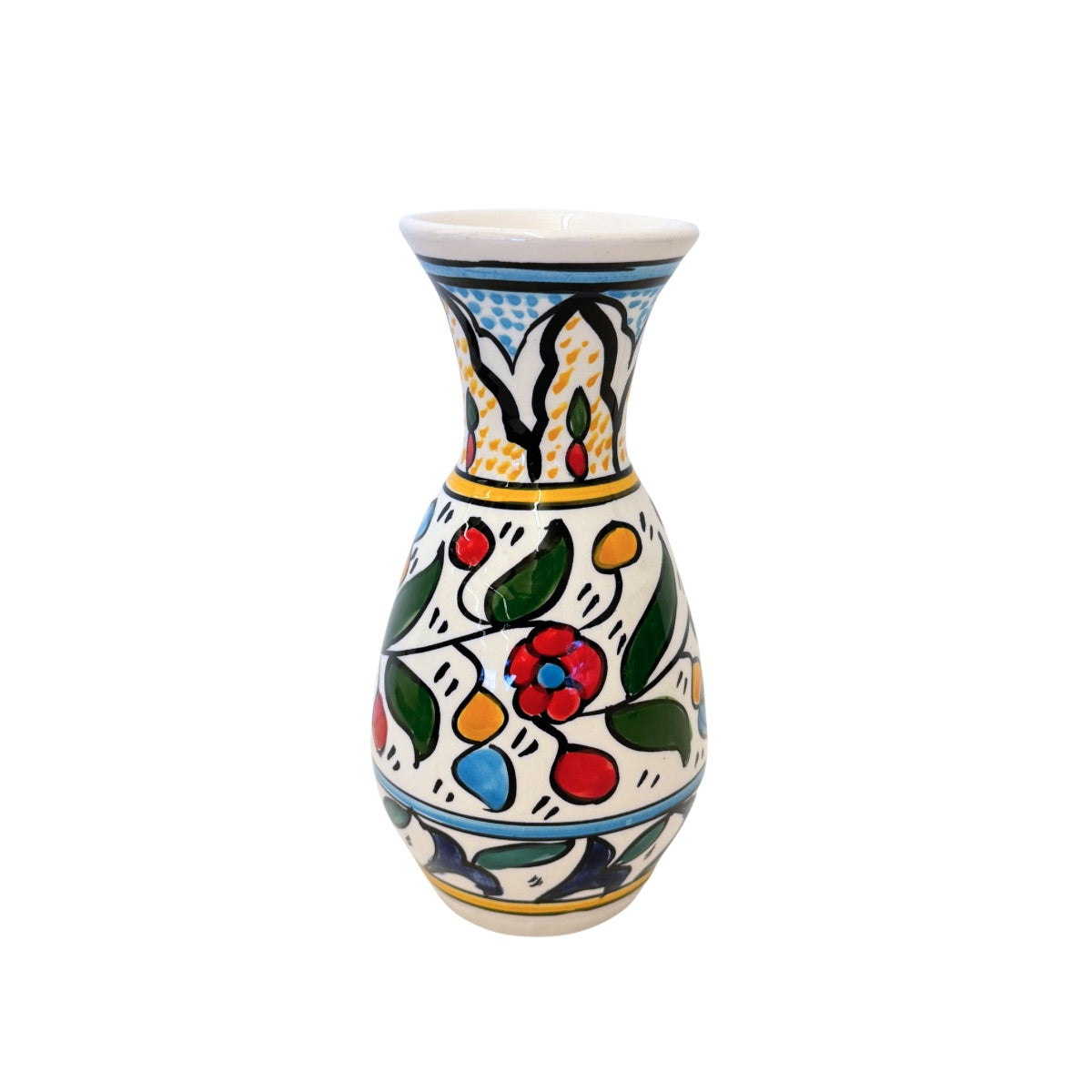 Ceramic Vase (7") - Multicolor