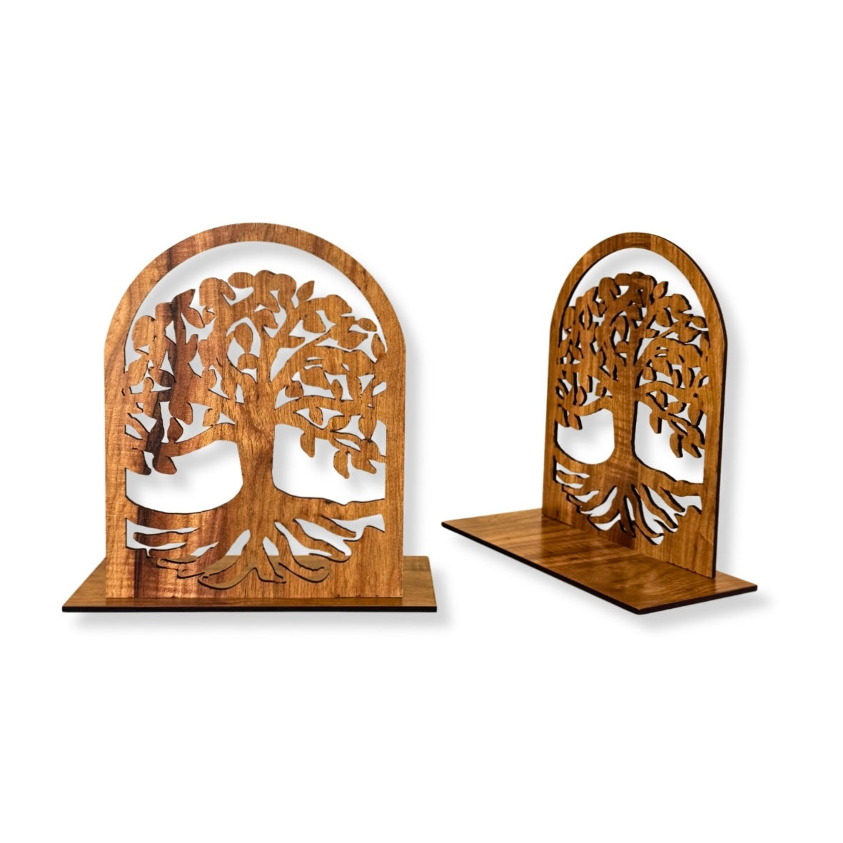 Wooden Bookends - Olive Tree