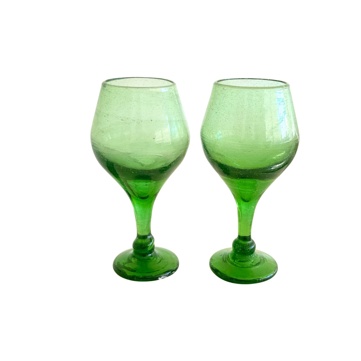 Glass Stemware (Set of 2) - Emerald