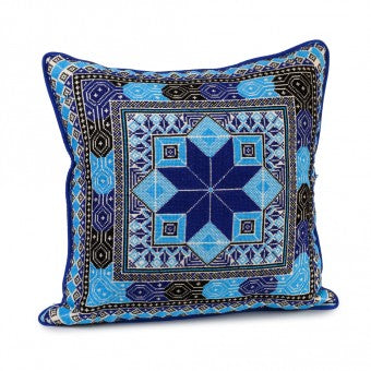 Embroidered Pillow Cover - Star of Bethlehem